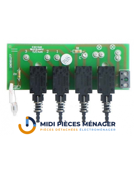 CLAVIER DE COMMANDE POUR HOTTE ELECROLUX 50290926000