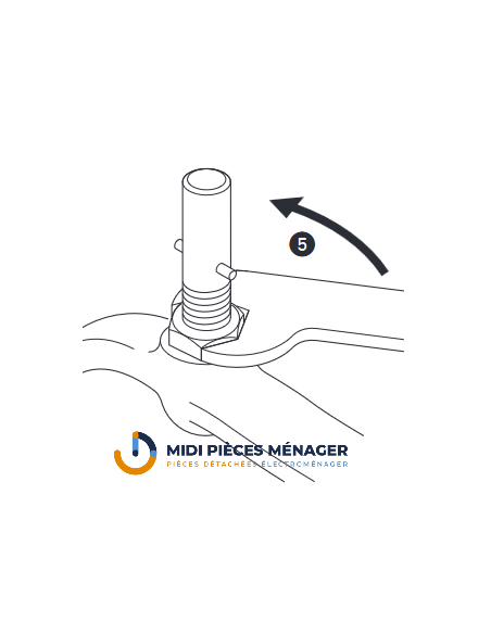 AXE AVEC CIRCLIP POUR ACCESSOIRES ROBOT CHEF KENWOOD KW711986 AXE AVEC CIRCLIP POUR ACCESSOIRES ROBOT CHEF KENWOOD KW711986