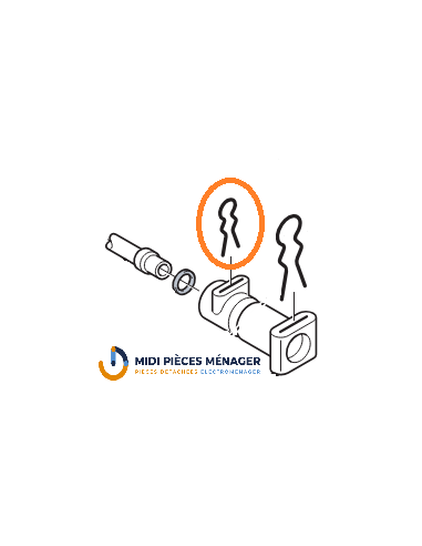 Agrafe de tube pour cafetiere delonghi 6132101300