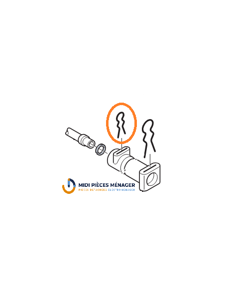 Agrafe de tube pour cafetiere delonghi 6132101300 Agrafe de tube pour cafetiere delonghi 6132101300