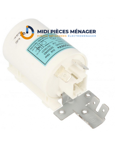 CONDENSATEUR ANTIPARASITE 0,47MF + 2 X 25NF POUR LAVE LINGE