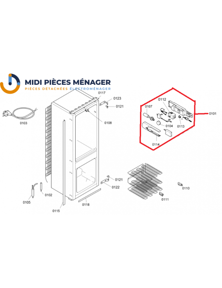 UNITE DE REGLAGE POUR REFRIGERATEUR BOSCH 12022941