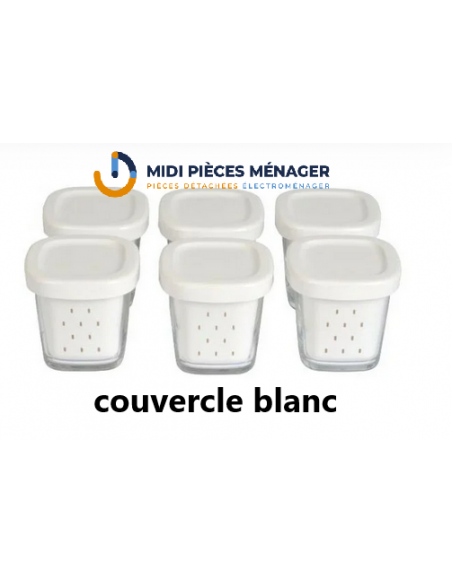 6 POT COUVERCLE ROUGE YAOURTIERE SEB XF100110 6 POT COUVERCLE ROUGE YAOURTIERE SEB XF100110