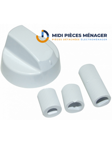 bouton universel blanc pour gaziniere