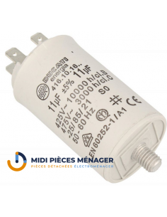 11,0UF-400/450V FASTON...