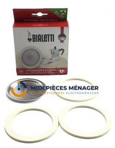 KIT DE 3 JOINTS ET FILTRE 9 TASSES MOKA BIALETTI