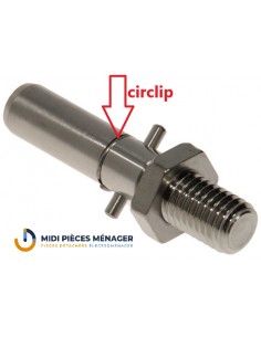 axe avec circlips pour accessoires kenwood major  kw711987