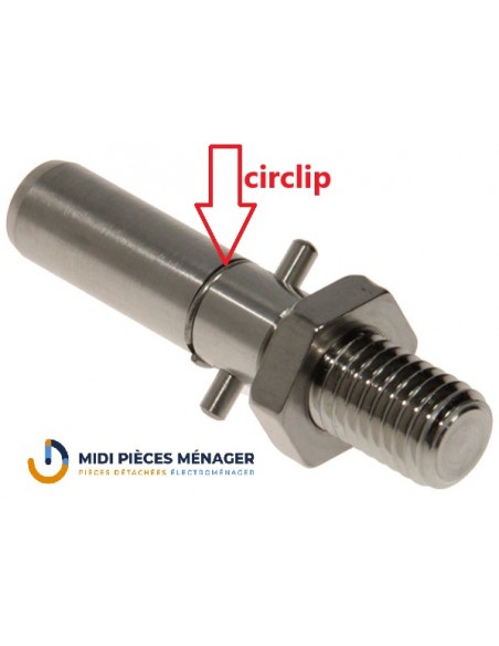 axe avec circlips pour accessoires kenwood major  kw711987 axe avec circlips pour accessoires kenwood major  kw711987