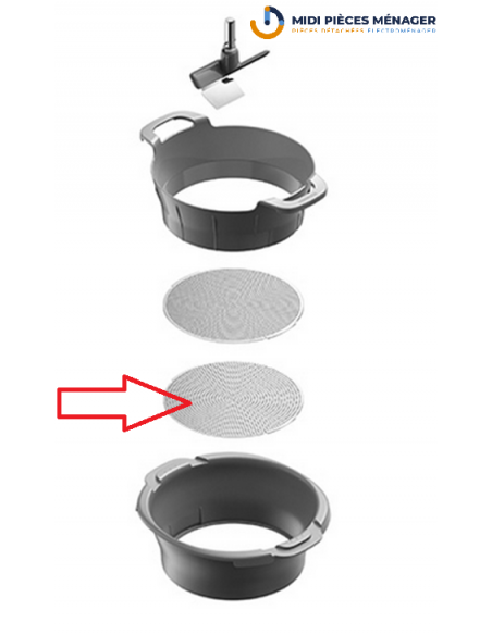 Grille petits trous pour passoire et tamis kenwood KAT20.000GY - AS00004440