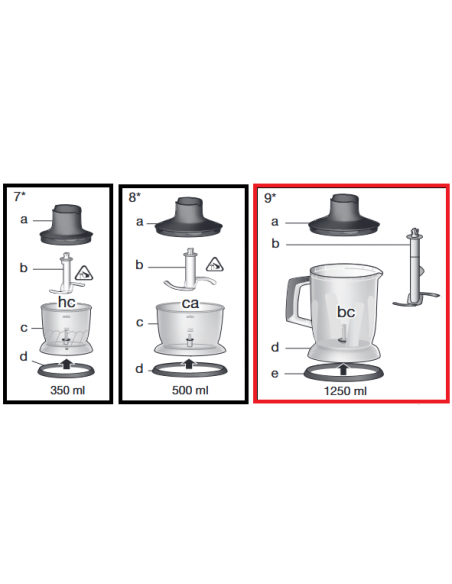 ACCESSOIRE BLENDER POUR MIXER BRAUN MQS601BK