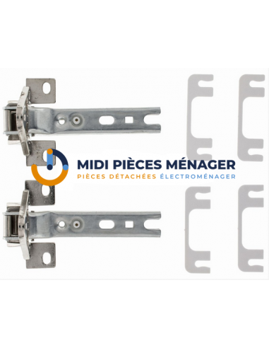 KIT CHARNIERES (X2) ALTERNATIVE BOSCH 00268699