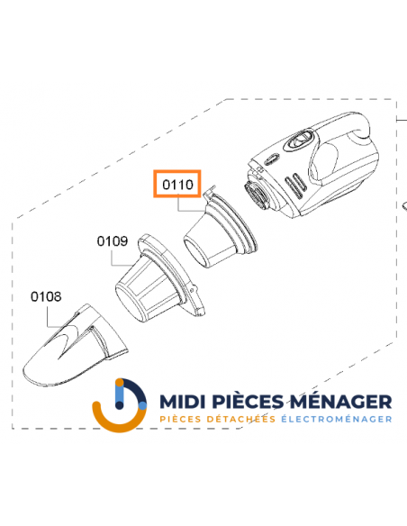 filtre fin aspirateur balai table BBHMOVE bosch siemens 00650921