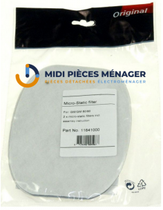 kit 2 filtres original micro-static aspirateur nilfisk 11641000