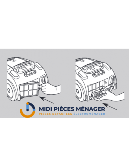 HEPA FILTER H12 BLACK FRAME POUR ASPIRATEUR TORNADO 1081609891