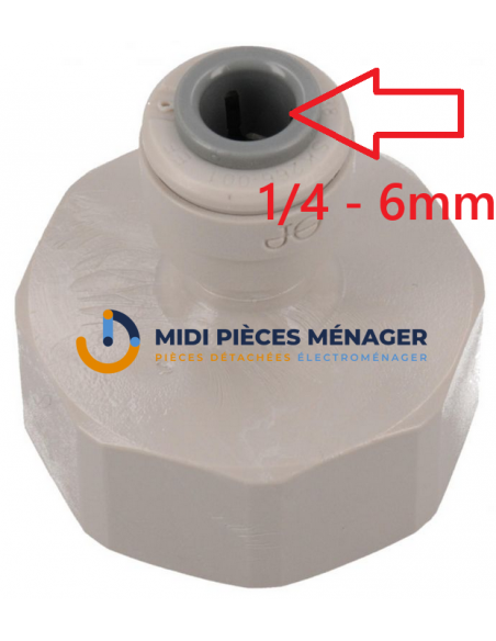 raccord eau refrigerateur americain US 1/4" vers 3/4"