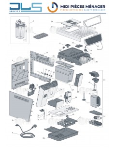 VUE ECLATEE DELONGHI ECAM650.85.MS