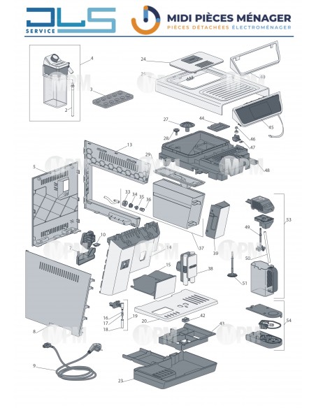VUE ECLATEE DELONGHI ECAM650.85.MS VUE ECLATEE DELONGHI ECAM650.85.MS