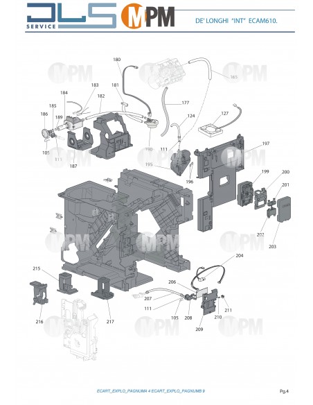 VUE ECLATEE DELONGHI ECAM610.75.MB