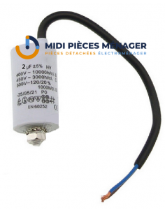 CONDENSATEUR AVEC CABLE 2UF