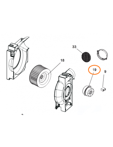 Moteur ventilateur climatiseur delonghi AS00003658
