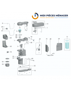 VUE ECLATEE DELONGHI ENV90.B