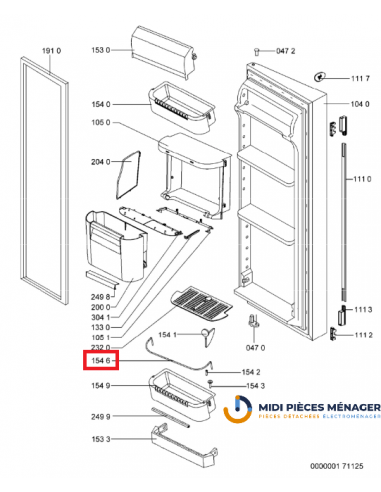 SUPPORT BOUTEILLES BALCONNET POUR REFRIGERATEUR...