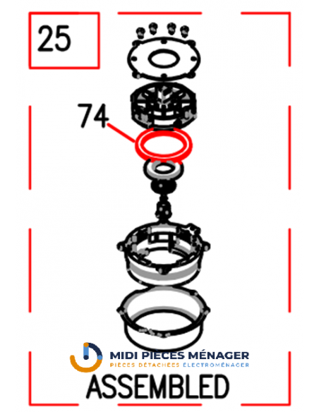 JOINT POUR CAFETIERE ARIETE AT4075594900 JOINT POUR CAFETIERE ARIETE AT4075594900
