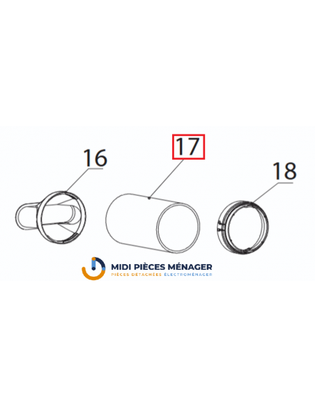Tube climatiseur Delonghi TL2829