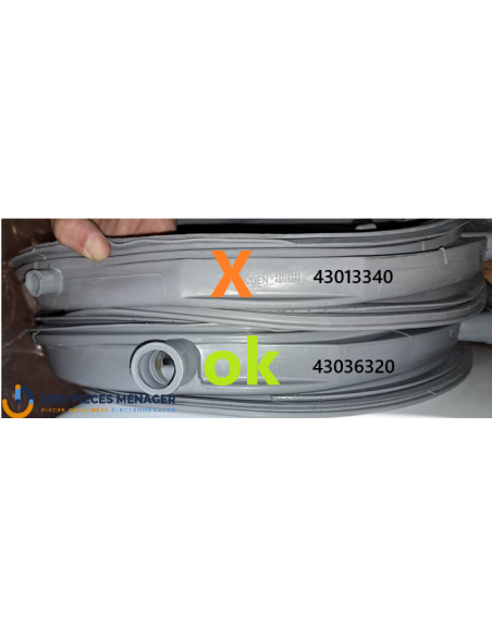 JOINT DE HUBLOT POUR LAVE LINGE CANDY 43036320