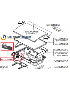 RECUPEARTEUR DE GRAISSE POUR BARBECUE CAMPINGAZ 5010006650