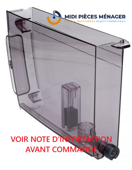 RESERVOIR A EAU (CONFIGURATION A) POUR CAFETIERE DELONGHI AS13200250 RESERVOIR A EAU (CONFIGURATION A) POUR CAFETIERE DELONGHI AS13200250