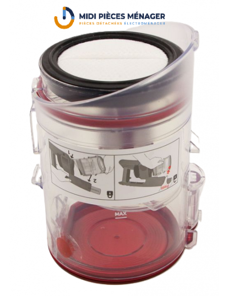 BAC À POUSSIÈRE NOIR POUR ASPIRATEUR SEVERIN HV7152