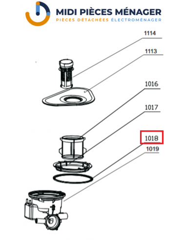 JOINT BAC HYDRAULIQUE POUR LAVE VAISSELLE...
