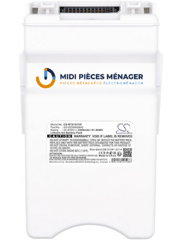 Batterie li-ion ORIGINE POUR ASPIRATEUR ROWENTA SS-2230002640