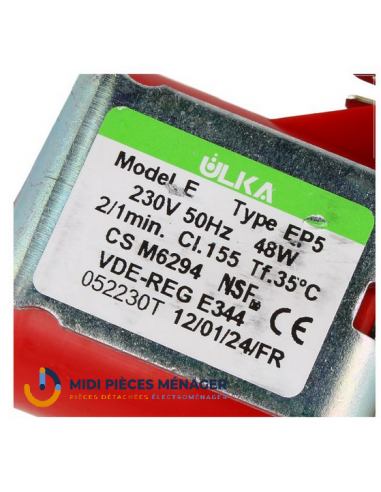 Pompe ULKA TYPE EP5 48W pour cafetière DELONGHI...