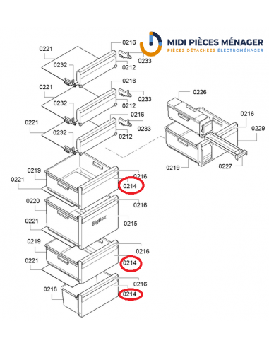 VOLET DE TIROIR POUR CONGELATEUR BOSCH SIEMENS...