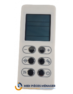 Telecommande blanche Slim3 radiateur seche-serviette Delonghi