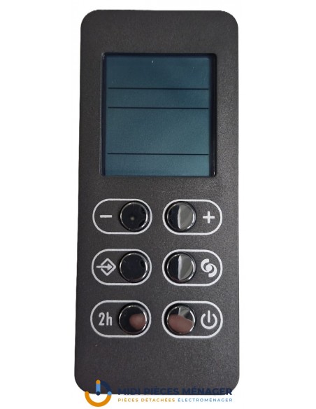 Telecommande anthracite Slim3 radiateur seche-serviette Delonghi Telecommande anthracite Slim3 radiateur seche-serviette Delonghi