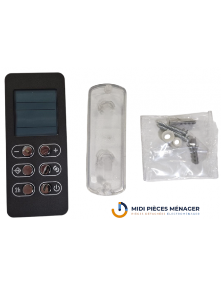 Telecommande anthracite Slim3 radiateur seche-serviette Delonghi Telecommande anthracite Slim3 radiateur seche-serviette Delonghi