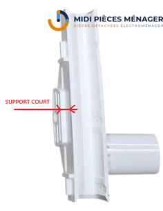 Fixation GAUCHE pour seche serviette DROIT delonghi 550S400200