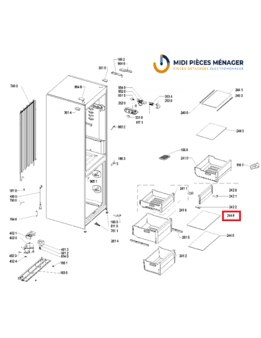 CLAYETTE VERRE POUR REFRIGERATEUR INDESIT...