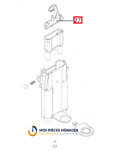couvercle réservoir buse café pour cafetiere delonghi 5313213911