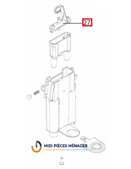 couvercle réservoir buse café pour cafetiere delonghi 5313213911