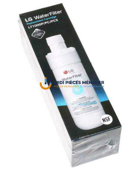 LT1000P FILTRE A EAU POUR REFRIGERATEUR LG AGF80300705