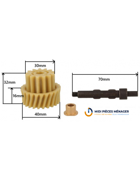 PIGNON MEDIUM M6 POUR ROBOT KENWOOD KW717213