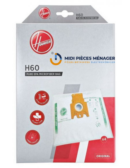 sacs microfibre pure epa H60 aspirateur HOOVER 35600392