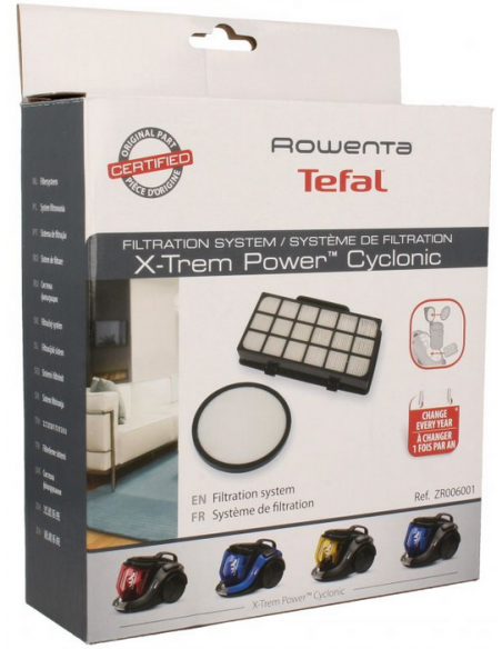 KIT FILTRES POUR ASPIRATEUR ROWENTA ZR006001