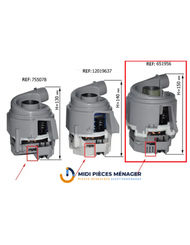 POMPE DE CHAUFFAGE POUR LAVE VAISSELLE BOSCH 00651956