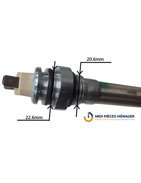 RESISTANCE 500W POUR SECHE SERVIETTE DELONGHI 510S120500