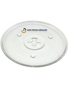 PLATEAU TOURNANT EN VERRE Ø 27 CM
